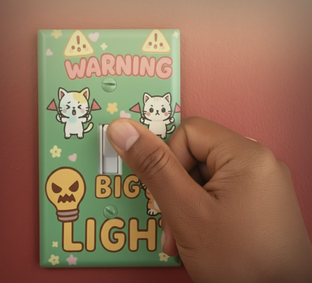 Big Light Switch Cover (Green)
