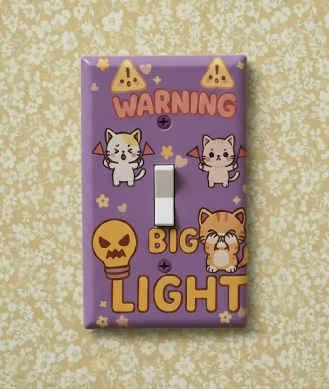 Big Light Switch Cover (Purple)