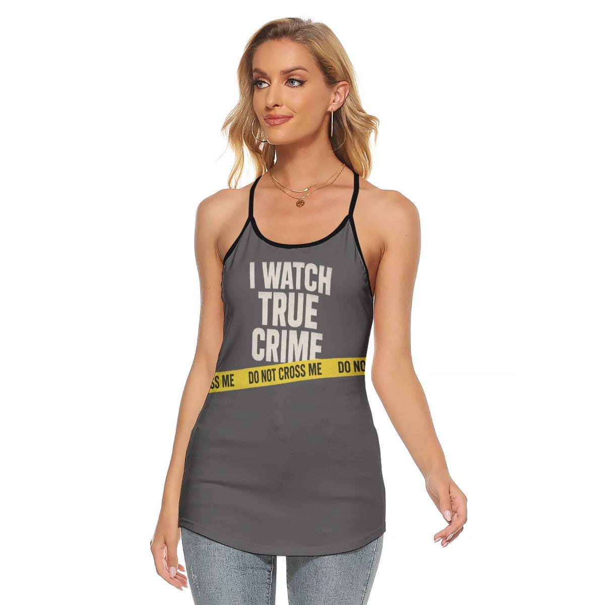 Funny True Crime Tank Top | Binge Watching Shirt