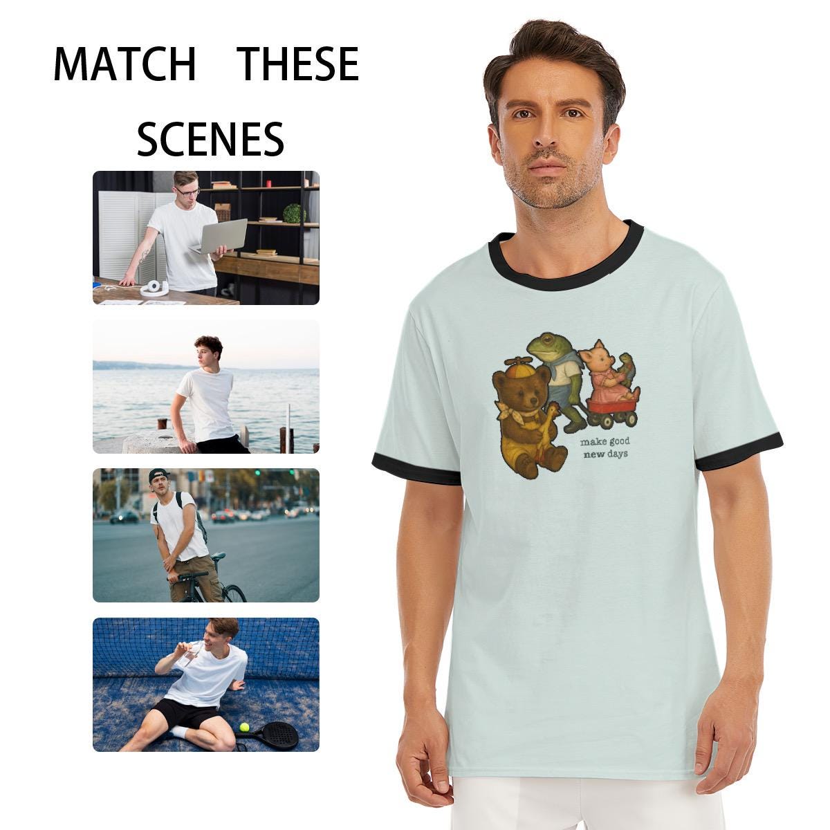 Y2K Cartoon Tribute Tee: 80s-90s Cartoon Nostalgia, Soft Cotton