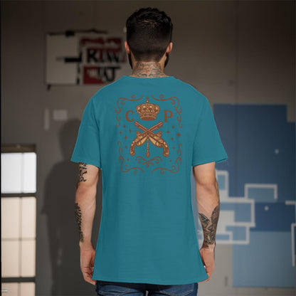 Gender Neutral Cape and Pistol T Shirt inspired by The Righteous family