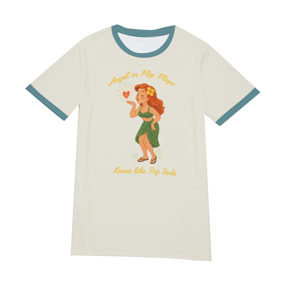 Angel in Flip Flops T-Shirt: Only Murders Inspired Retro Parody