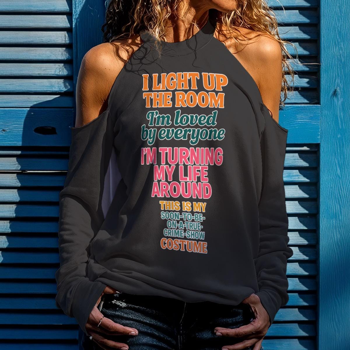 Funny True Crime Sweatshirt: Easy Halloween Costume