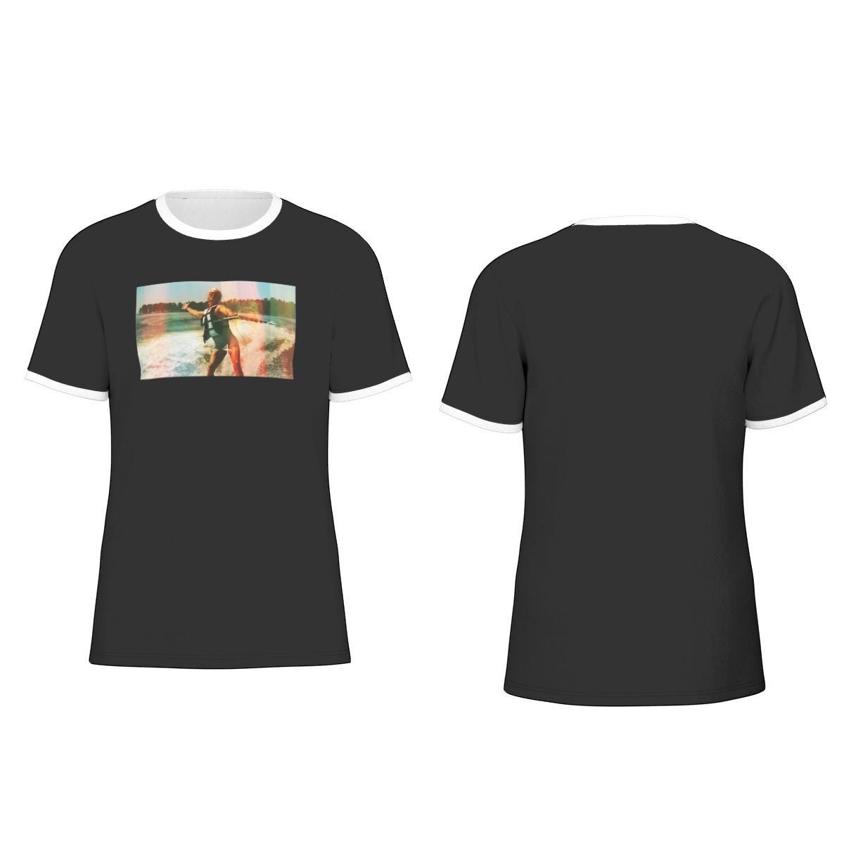 Uncle Baby Billy Vintage Photo Water-Ski Ringer Tee- 190GSM Cotton