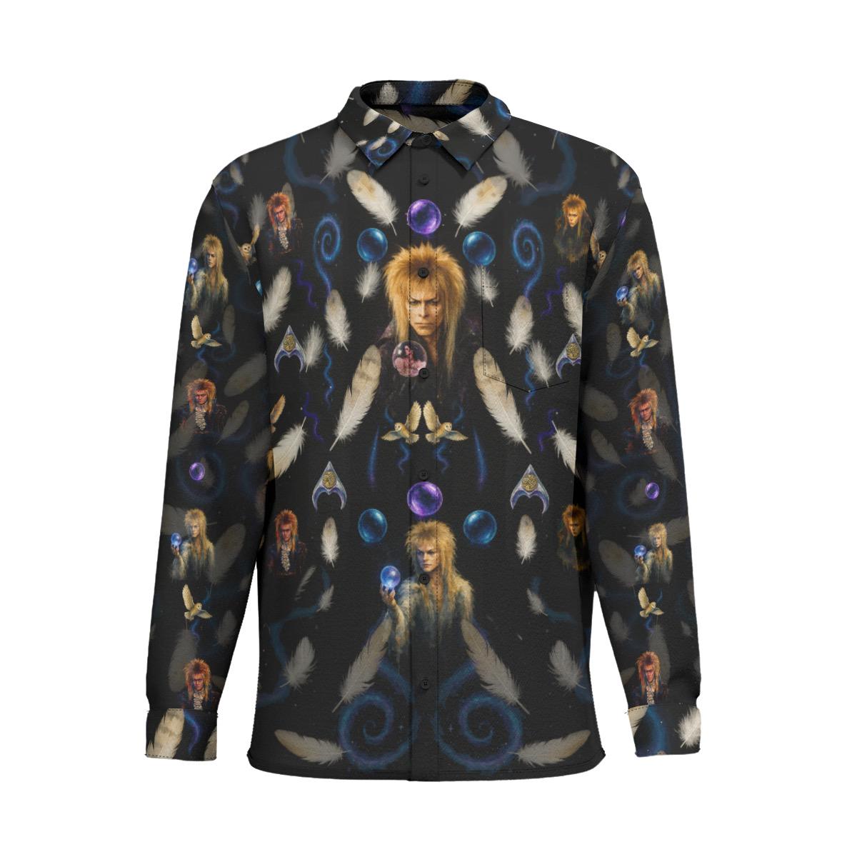 Labyrinth Inspired Long Sleeve Shirt: Goblin King Fanmade Merch