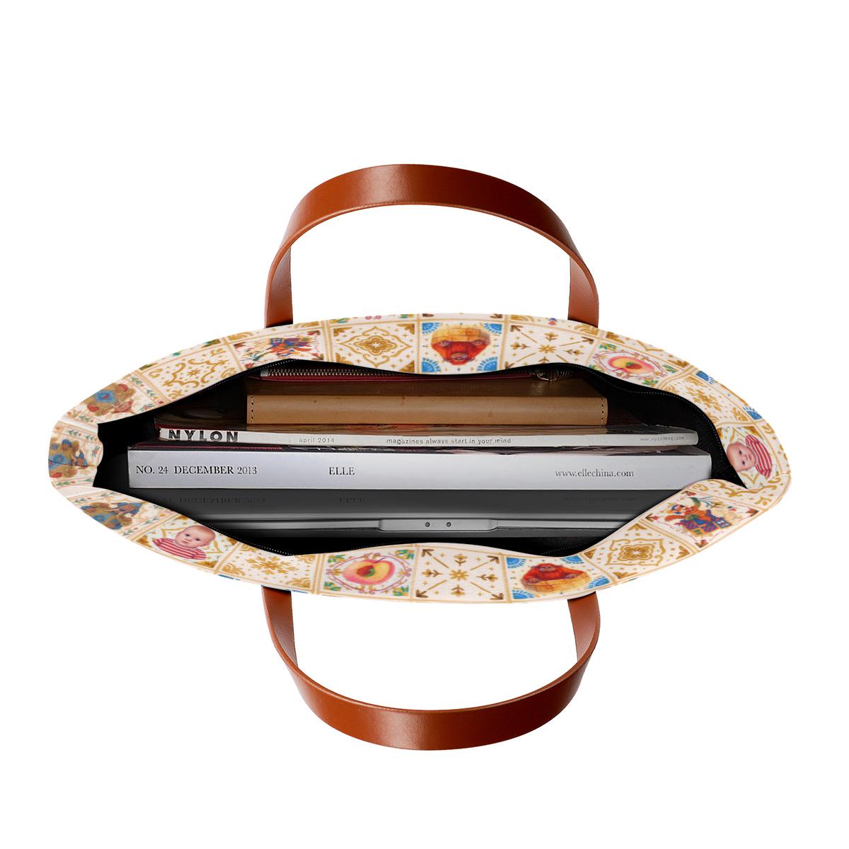 The "No Power Over Me Patchwork Bag" Waterproof Inspired by Fantasy Maze Fanmade Merch