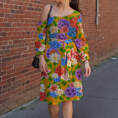 vacation Resort Wear |  Summer in Sicily Floral Dress | Daphne Cosplay | Fanmade Merch