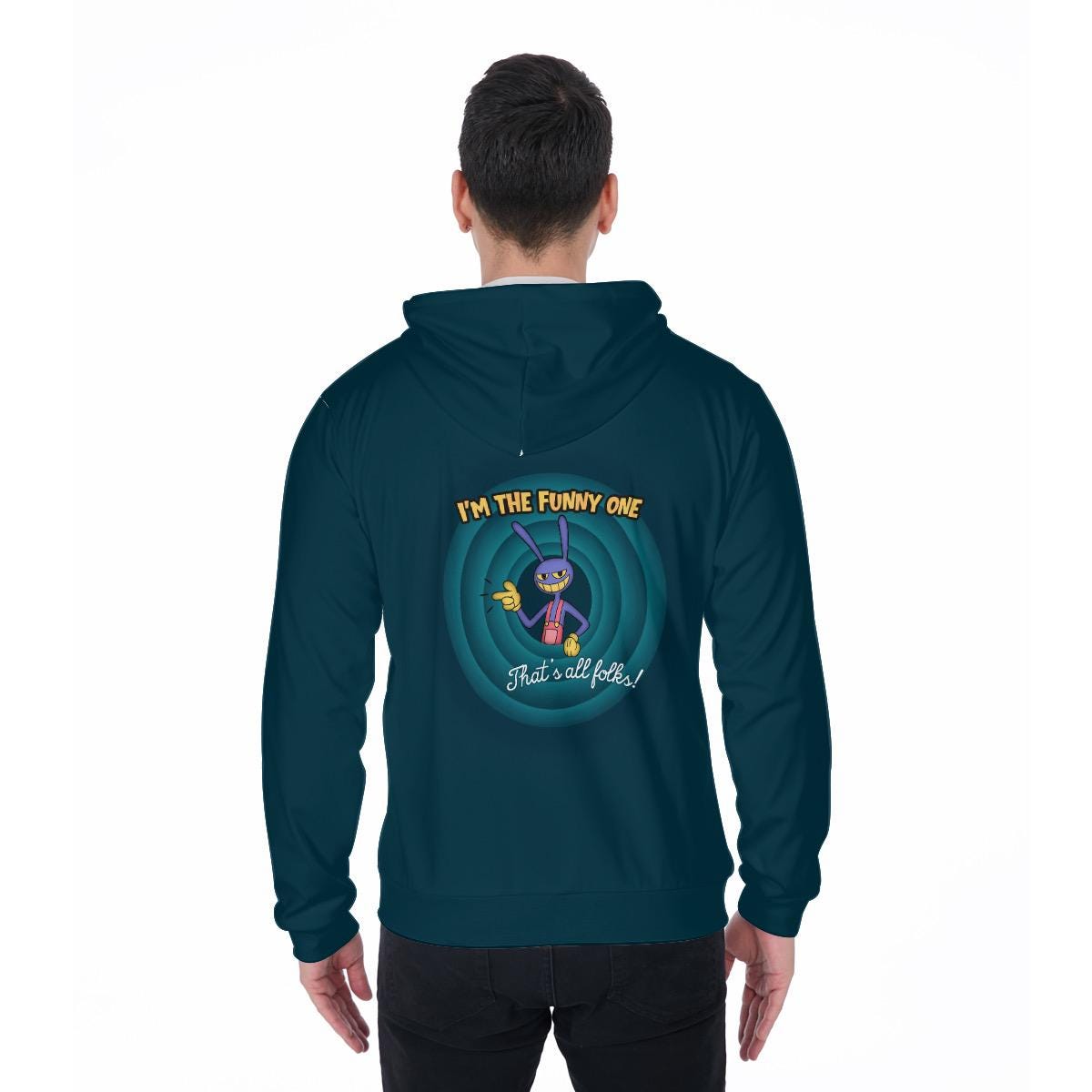 I'm the Funny One Hoodie inspired by Jax and the Amazing Digital Circus Hoodie | Cartooncore zip-up hoodie