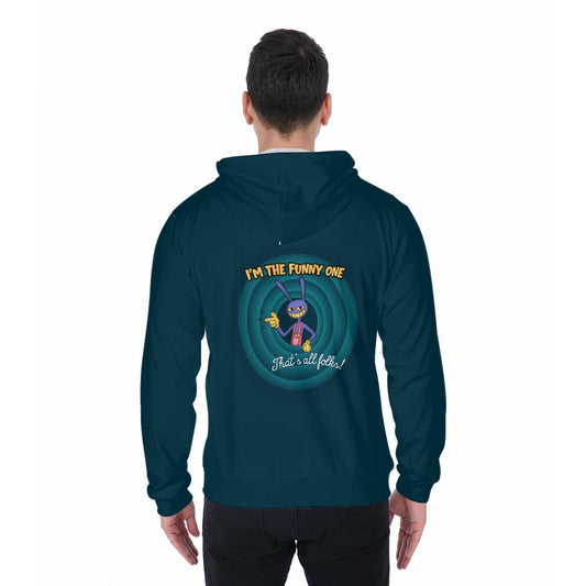 I'm the Funny One Hoodie inspired by Jax and the Amazing Digital Circus Hoodie | Cartooncore zip-up hoodie