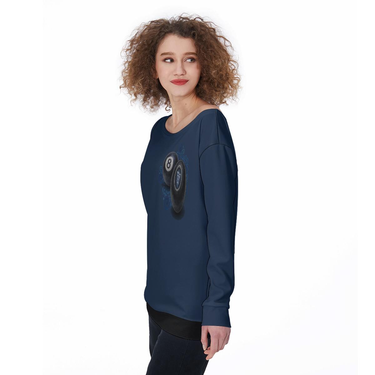 8 Ball Graphic Sweatshirt: Retro Funny Magic 8-Ball Design