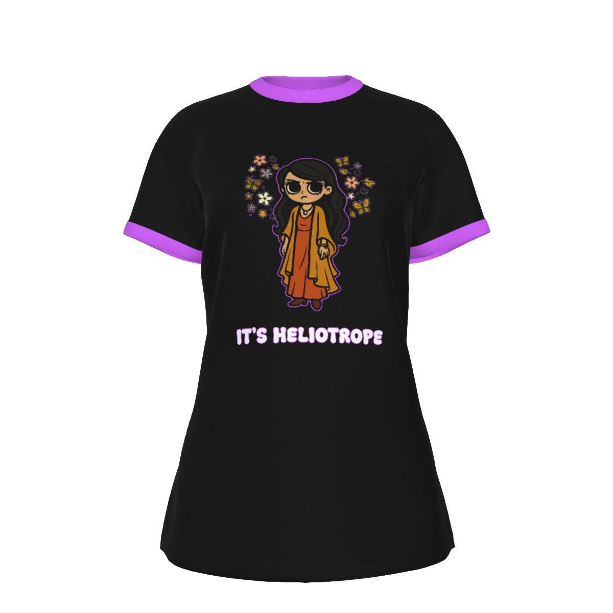 It's Heliotrope T-Shirt: Y2K Kawaii Goth Ringer Tee