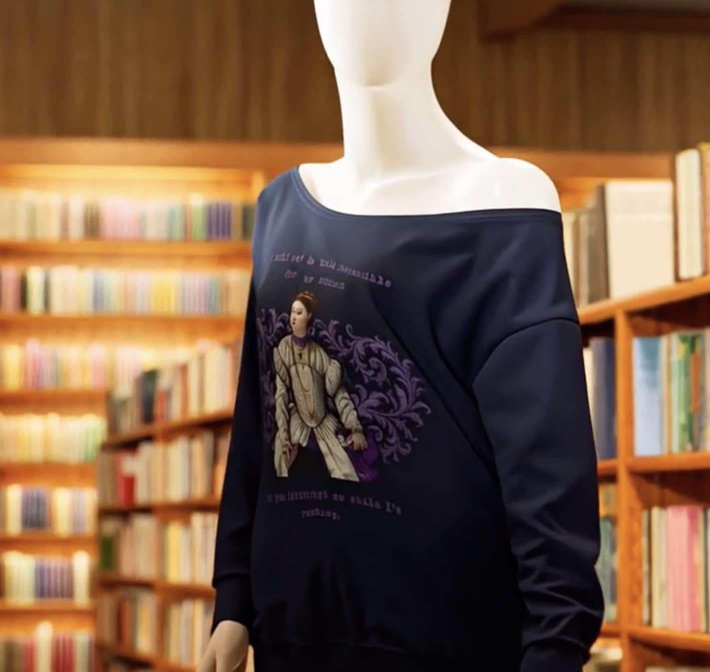 Book Lover Sweatshirt – Don't interrupt me while reading | Funny Book Reader Warning