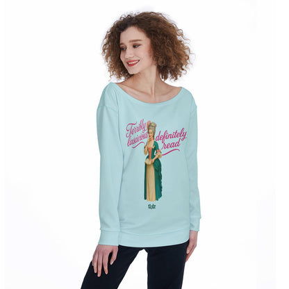 Spicy Romance Book Reader Off Shoulder Sweatshirt