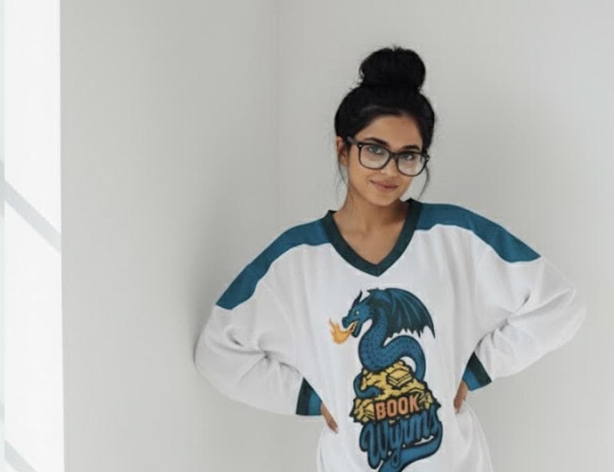 The Book Wyrms Hockey Jersey – Reading is My Favorite Sport – Literary Team Spirit Top