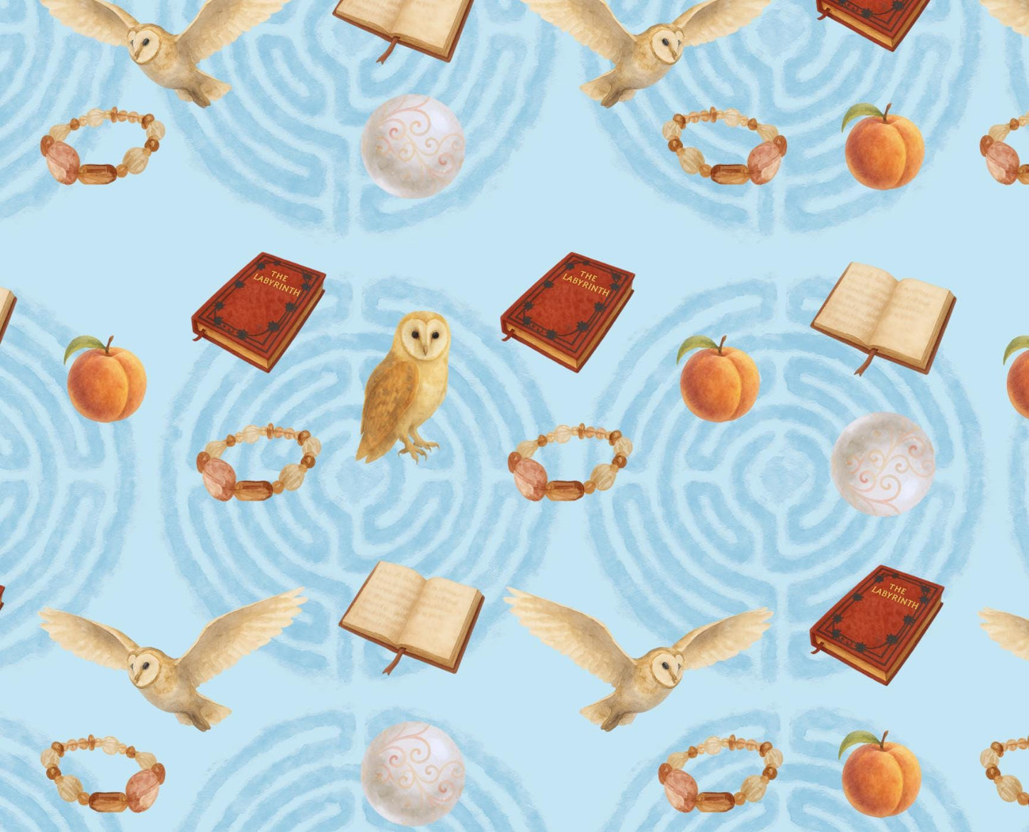 Through Dangers Untold Dress in "''ello blue"  Inspired by Fantasy Maze Parody Fanmade Merch