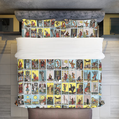 🔮 Tarot Card Patchwork Bed Set