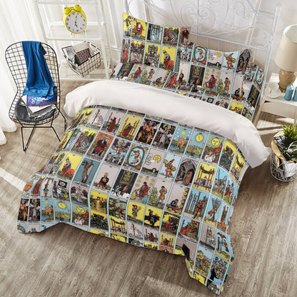 🔮 Tarot Card Patchwork Bed Set