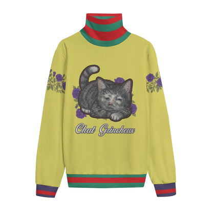 🐈‍⬛ Medieval Cat with Human Face Sweater | Designer-Inspired Parody Pullover