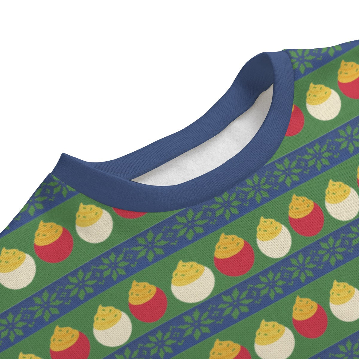 🥚 Coveted AF Ugly Sweater | Deviled Eggs Holiday Pullover | Severance Fanmade Sweater