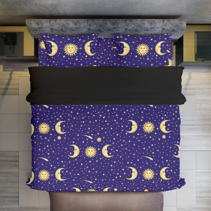 🌙 Suns, Moons, and Stars Throwback Four Piece bed Set 🔮