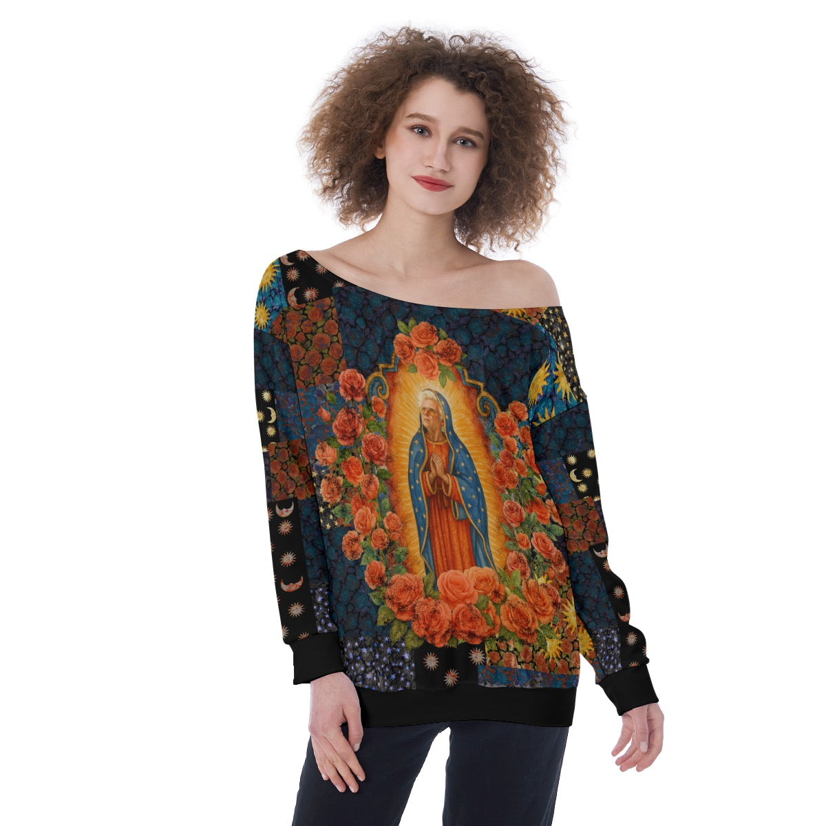 ✝️ Baby Billy Tribute Off Shoulder Sweatshirt | Knit Style Pullover | Righteous Gemstones Parody