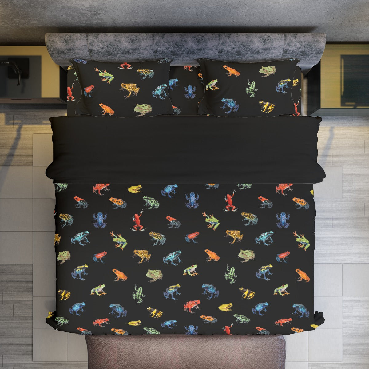 🐸 Amazon Frogs Four Piece Bed Set | Whimsical Rainforest Bedding |🐸