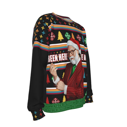 🎅 Sam Reich Santa Pullover Sweater | Game Changer Dropout FanMerch |  "Here the Whole Time” Holiday Knit