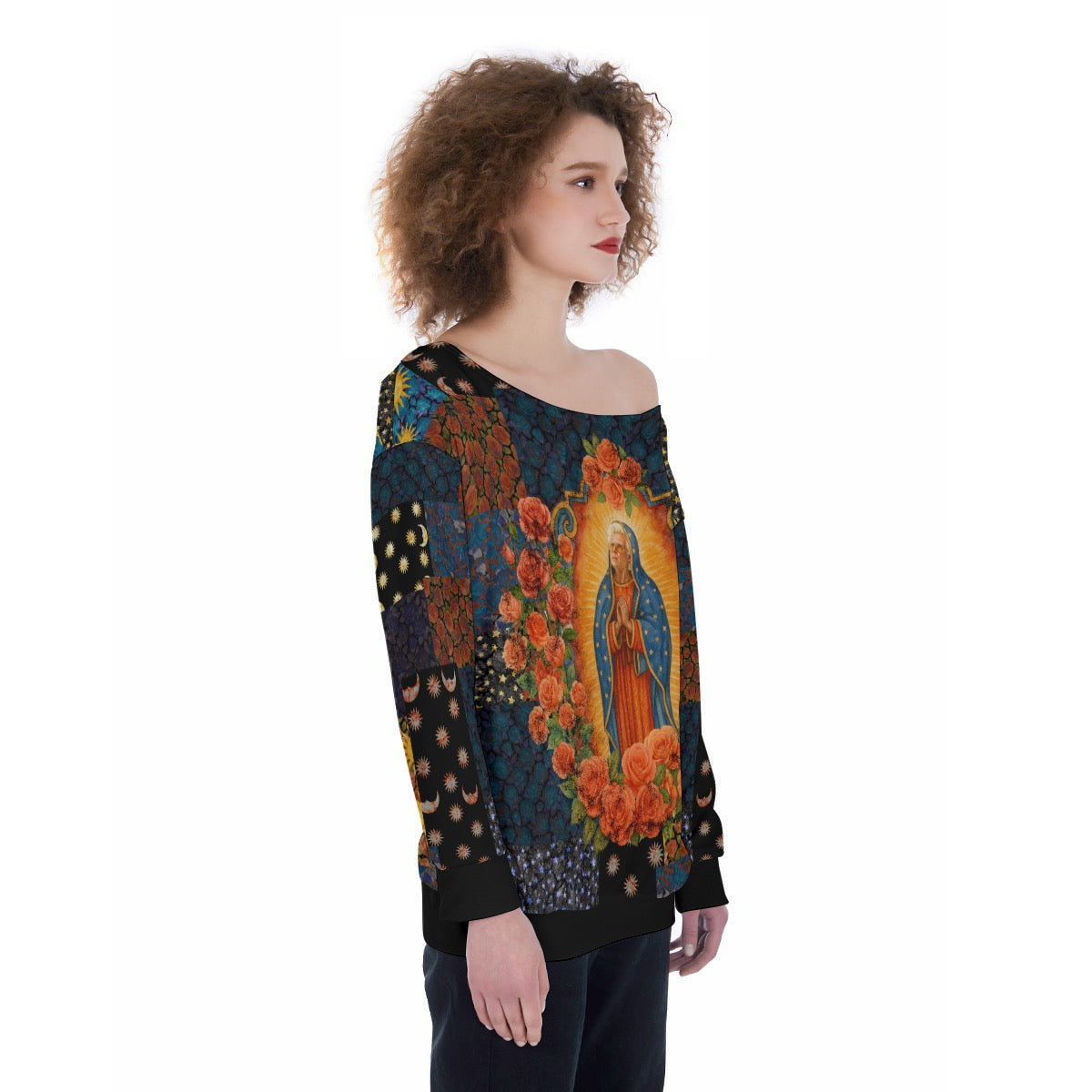 ✝️ Baby Billy Tribute Off Shoulder Sweatshirt | Knit Style Pullover | Righteous Gemstones Parody