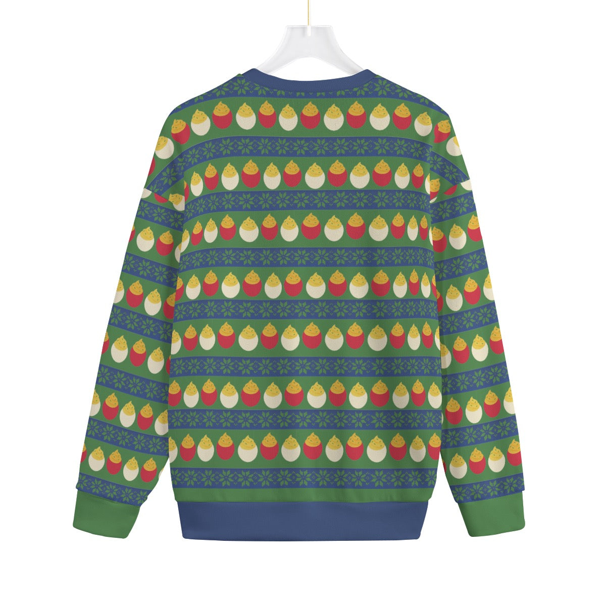 🥚 Coveted AF Ugly Sweater | Deviled Eggs Holiday Pullover | Severance Fanmade Sweater