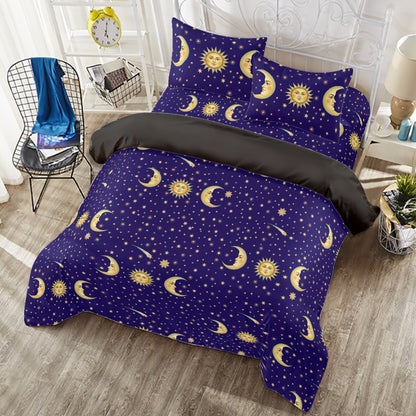 🌙 Suns, Moons, and Stars Throwback Four Piece bed Set 🔮