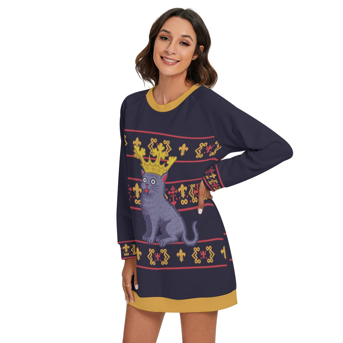 👑 Medieval Cat Sweater | King Cat Pullover | Trying Your Best