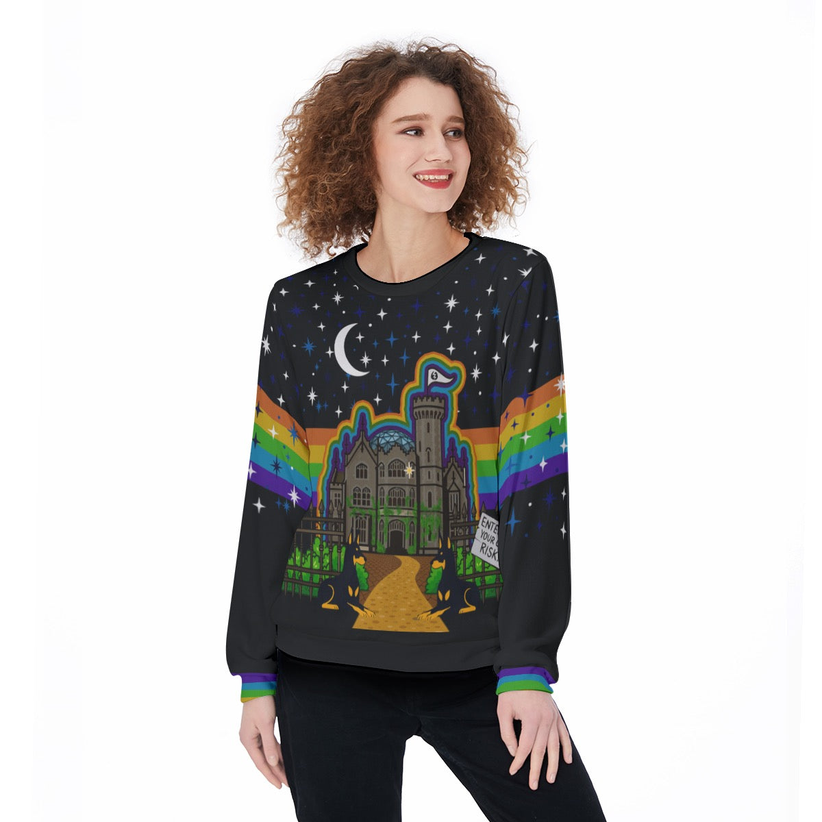 Over at the Frankenstein Place | RHPS Fanmade Sweater | Rocky Horror Picture Show Pullover