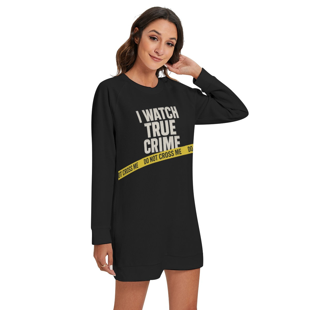 🚨 True Crime “DO NOT CROSS ME” Sweater | Funny True Crime Fan Pullover