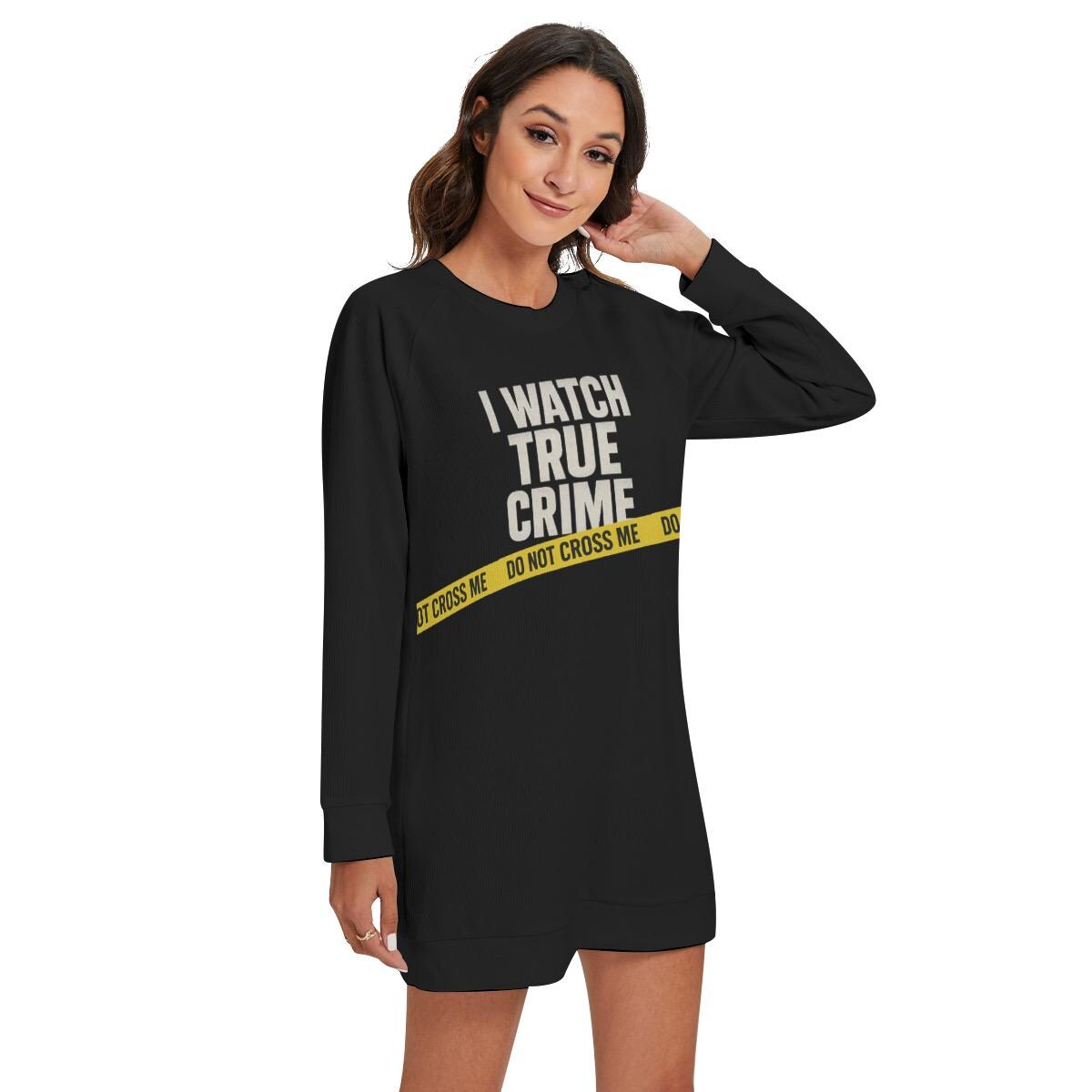 True Crime Sweater: Comfy Polyester Sweatshirt