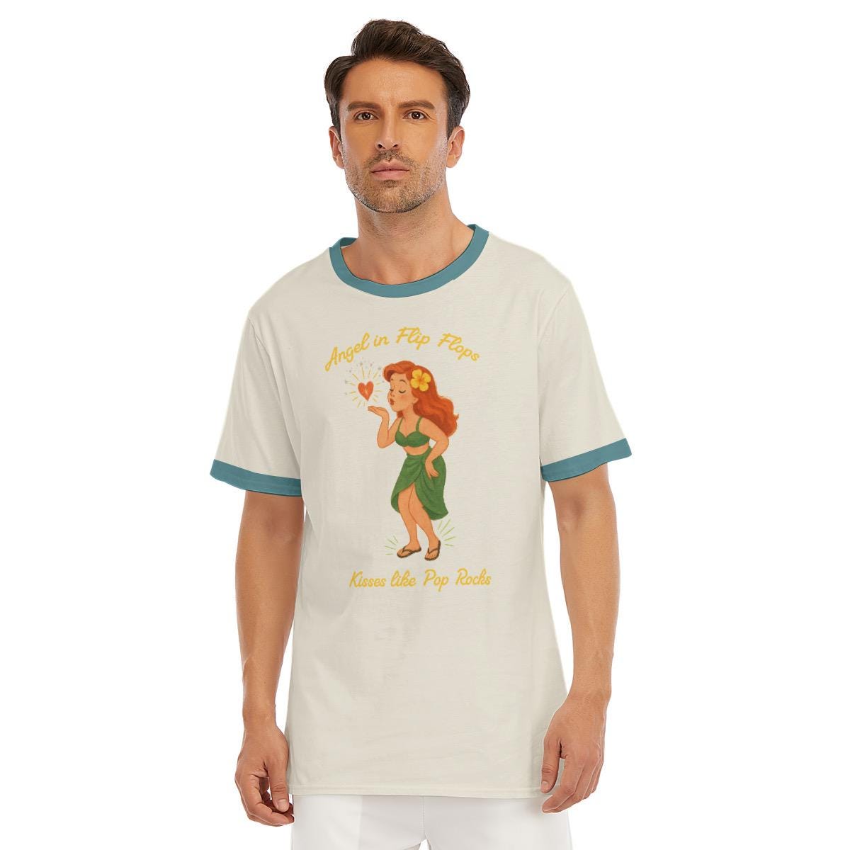 Angel in Flip Flops T-Shirt: Only Murders Inspired Retro Parody