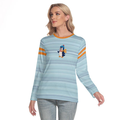 Y2K Retro Penguin Long Sleeve Tee | 90s 2000s Kitschy Nostalgia Top