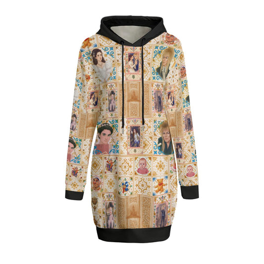 Fanmade Fantasy Maze Inspired Hoodie Crazy Quilt Patchwork  | 1980s Fantasy Parody