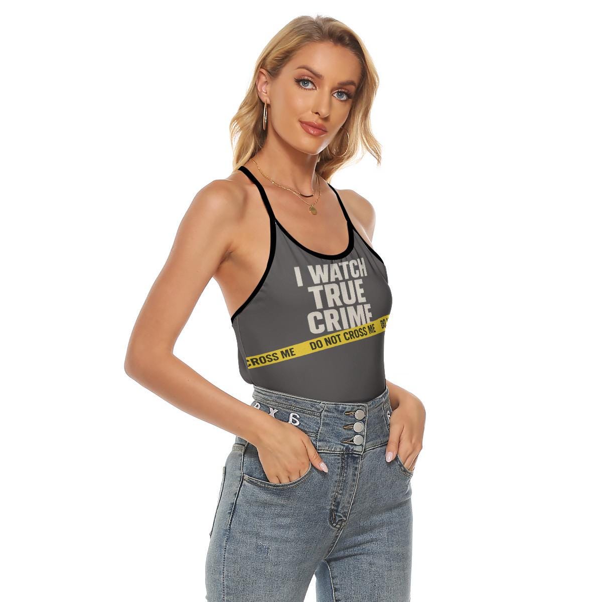 Funny True Crime Tank Top | Binge Watching Shirt