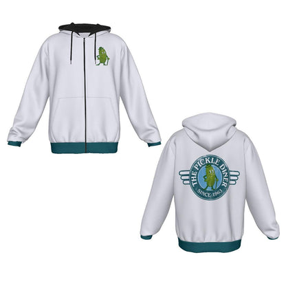 Pickle Diner Zip-Up Hoodie |  Fan Sweatshirt Inspired by Only Murders in the Building | Parody