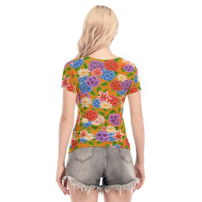 vacation Inspired Resort Wear | Summer in Sicily Mesh Blouse | Fanmade Merch | Daphne Top