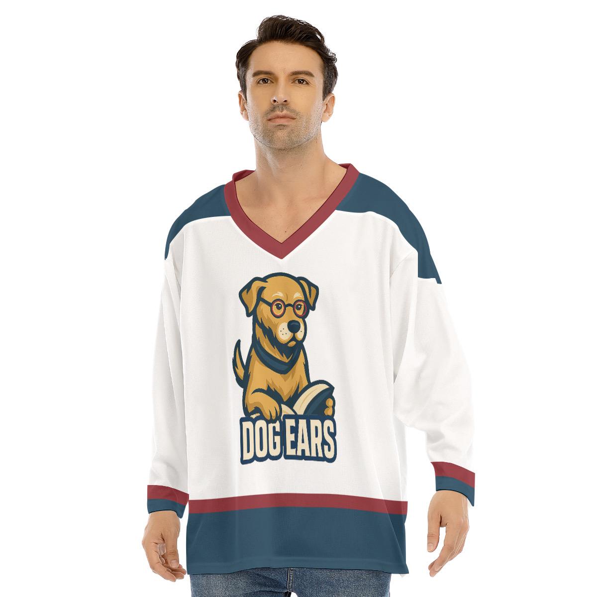 The Dog Ears Hockey Jersey – Reading is My Favorite Sport – Literary Team Spirit Top