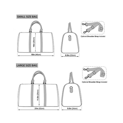 Taskmaster Inspired Majolica Duffel Bag | Mixed Tile Print
