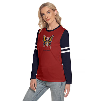 Socialist Butterfly Long Sleeve Tee | Y2K  Design |  Upcycled tshirt