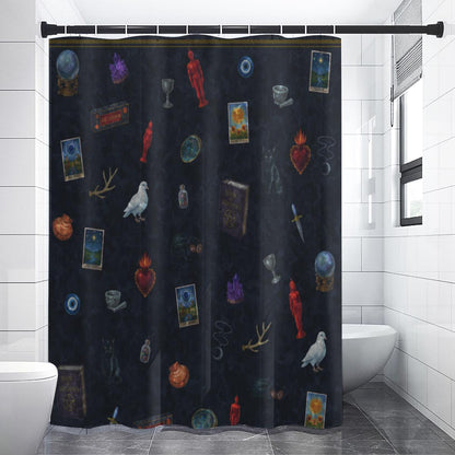Altar Ego Pagan Occult Tarot Shower Curtain