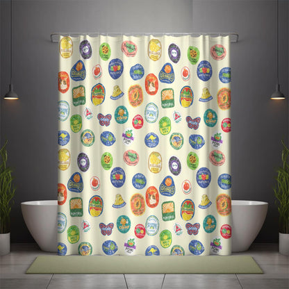 Fruit Stickers Junk Journal Shower Orange Curtain Parody Produce Labels