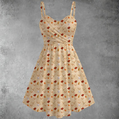 Through Dangers Untold Sweetheart Dress in Sherbert