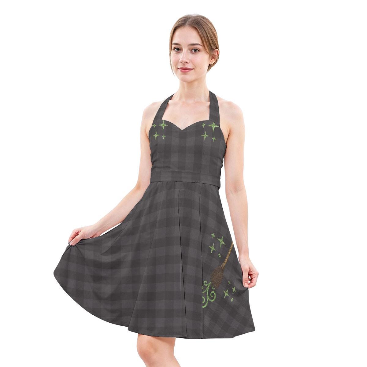 Witch of the West Halter Dress: 1950s Retro Skater, Wizard of Oz Inspired