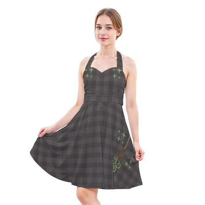 Witch of the West Halter Dress: 1950s Retro Skater, Wizard of Oz Inspired