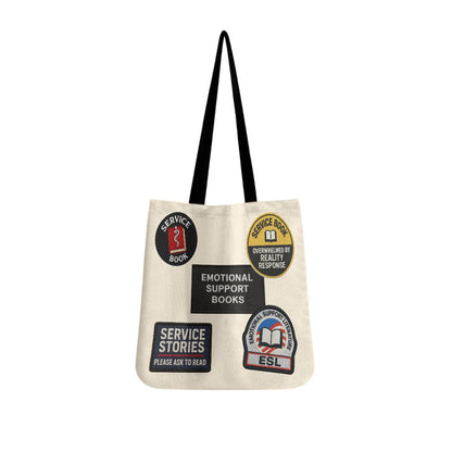 Emotional Support Books Tote Bag