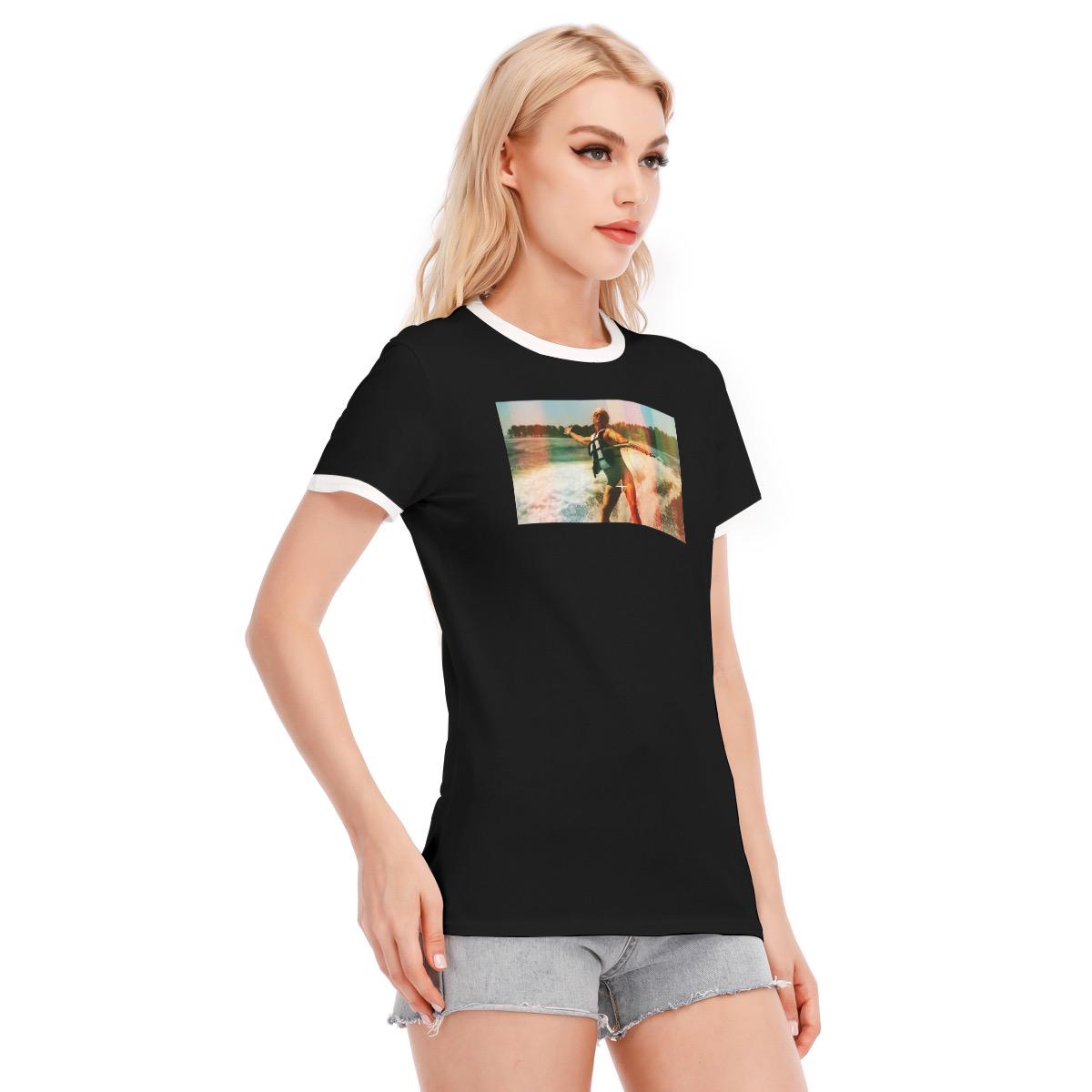 Uncle Baby Billy Vintage Photo Water-Ski Ringer Tee- 190GSM Cotton